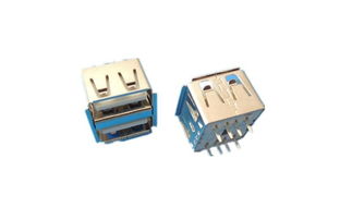 深圳優倍USB連接器 AF180度直插10.5雙層有邊連接器深度解析